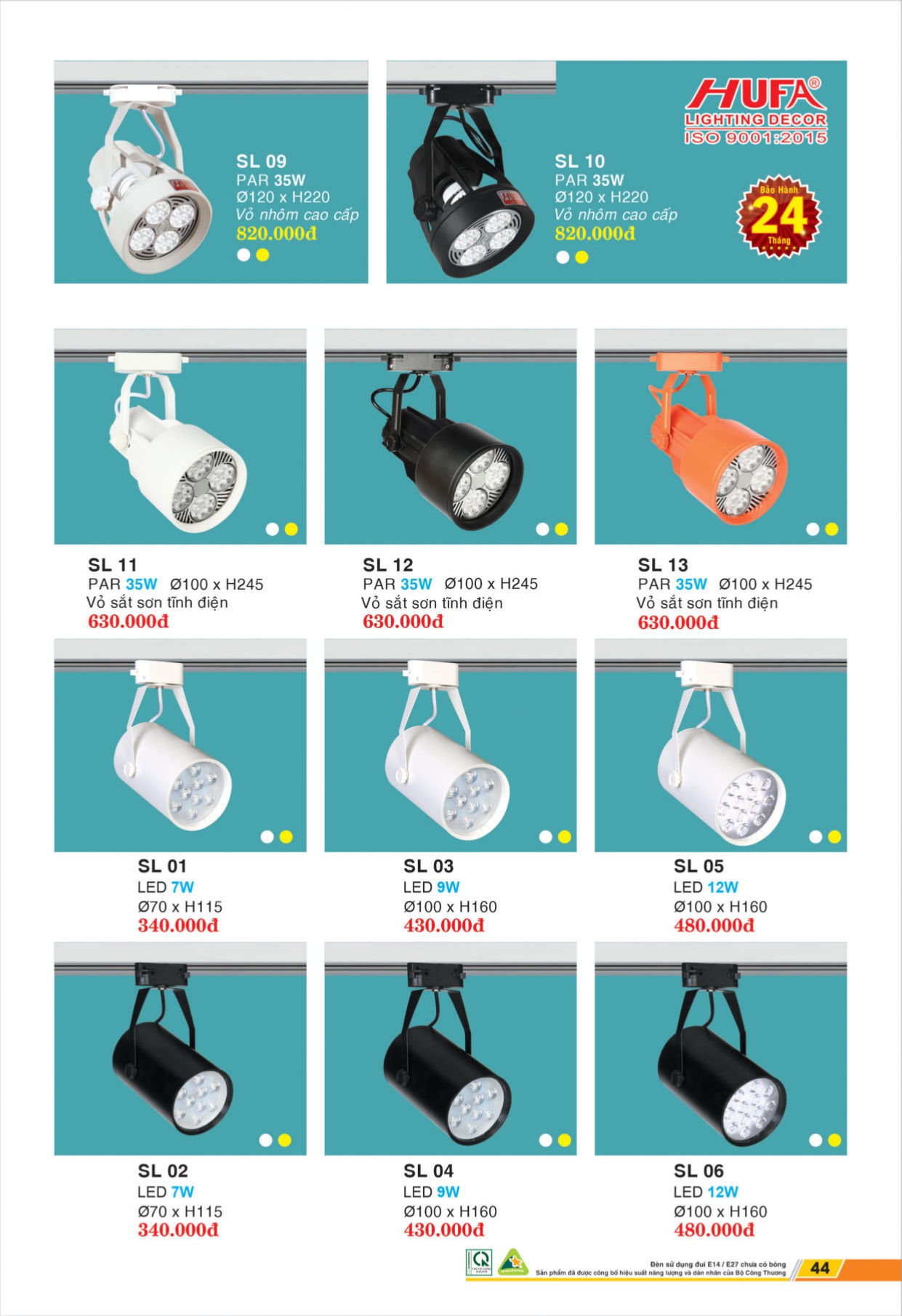 Bảng giá đèn LED HUFA 2026